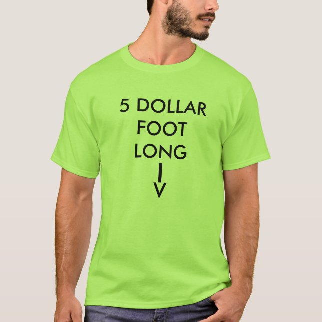 CAMISETA PÉ DE 5 DÓLARES LONGO, (Frente)