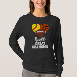 Camiseta Pé de basquete de vovó de Excelente de bola de sof