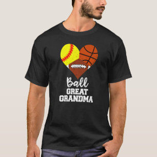 Camiseta Pé de basquete de vovó de Excelente de bola de sof