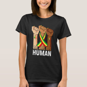 Camiseta Pé De Mão Todos Nós Somos Um Orgulho Africano Huma