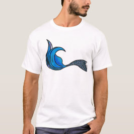 Camiseta Pé-de-Sereia em azul