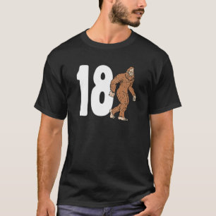 Camiseta Pé Grande 18º Aniversário Sasquatch 18 Anos Ol