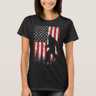 Camiseta Pé Grande 4 De Julho Bandeira Americana Vermelha P