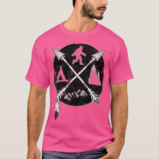 Camiseta Pé-Grande A Caminhar Montanha A Acampar Presentes 