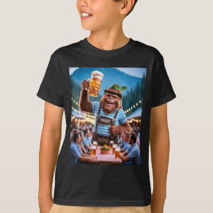 Camiseta Pé grande alemão sasquatch lederhosen engraçado 20