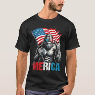 Camiseta Pé Grande América Rocha Patriótico Bandeira Americ