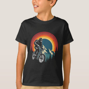 Camiseta Pé Grande Andando de Bicicleta Mountain Bike Vinta