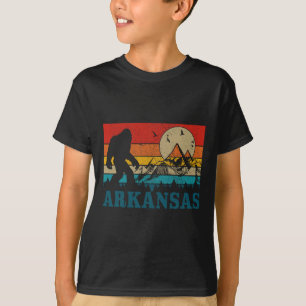 Camiseta Pé Grande Arkansas Montanhas Vintage Caminhada Aca