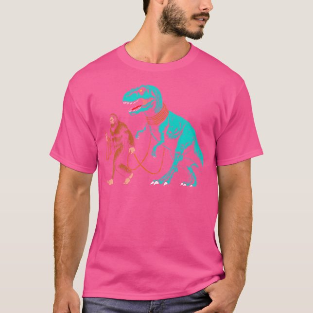 Camiseta Pé Grande Caminhando O Dinossauro Sasquatch Caminh (Frente)