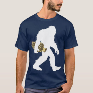 Camiseta Pé Grande Com Fungos De Asquatch De Cogumelo Morel