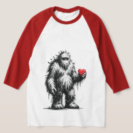 Camiseta Pé Grande com um Coração