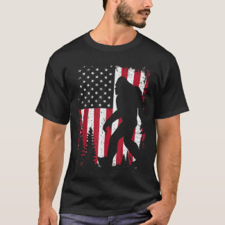 Camiseta Pé Grande da American Flag Kids 4 de julho EUA Pat