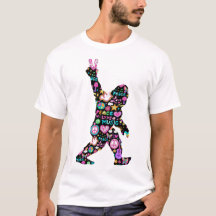 Pé Grande de Paz Hippie Engraçado Pé Grande