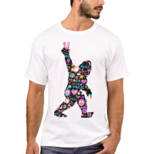 Pé Grande de Paz Hippie Engraçado Pé Grande