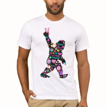 Pé Grande de Paz Hippie Engraçado Pé Grande