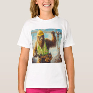 Camiseta Pé Grande do Trabalhador de Construção
