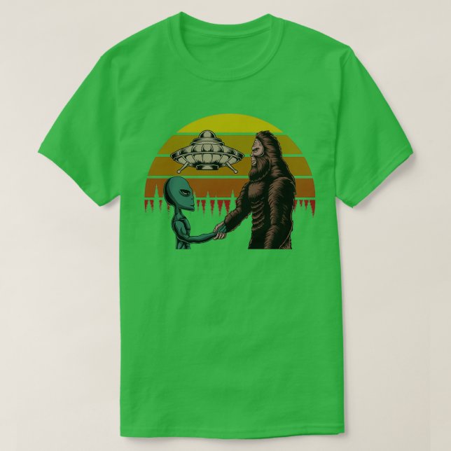 Camiseta Pé Grande e Alienígena, Sasquatch Pé Grande (Frente do Design)