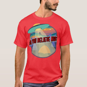 Camiseta Pé Grande e OVNIs Você Acredita Agora, Retrô Vinta