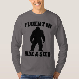 Camiseta Pé Grande Engraçado - Fluente em Esconde-Esconde