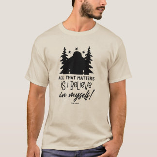 Camiseta Pé Grande Eu acredito em mim mesmo