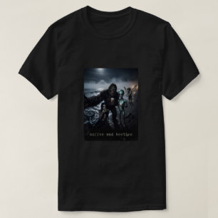 Camiseta Pé Grande Fada Sereia Alienígena Fantasia Sombria