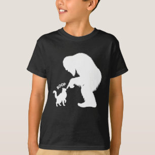 Camiseta Pé Grande Gatinho de Cabelo Comprido Brincalhão To