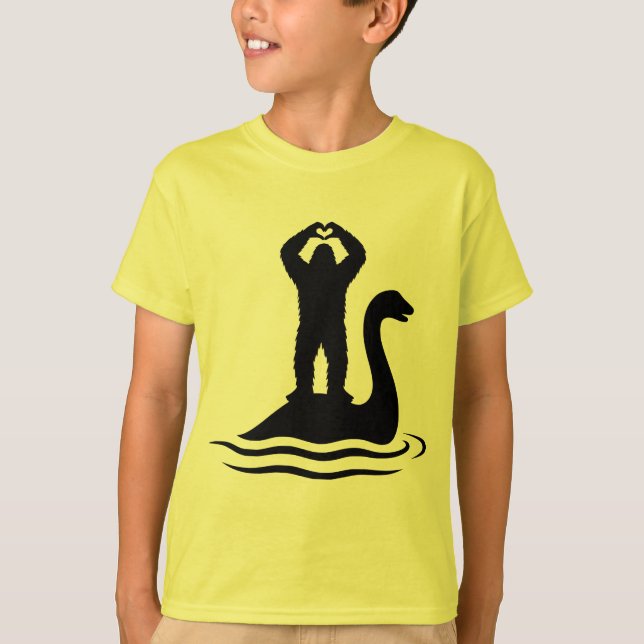Camiseta Pé-Grande Monstro do Lago Ness (Frente)