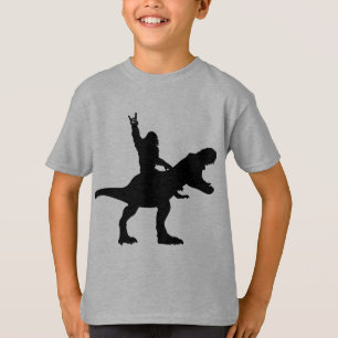 Camiseta Pé Grande montando T-Rex