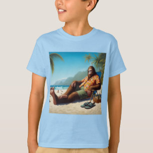 Camiseta Pé Grande na Praia