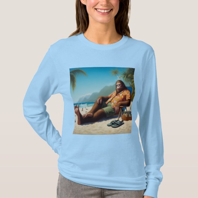 Camiseta Pé Grande na Praia (Frente)