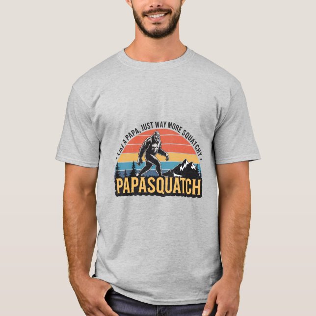 Camiseta Pé Grande: Papasquatch (Frente)