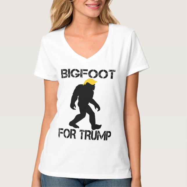 Camiseta Pé Grande Para As Eleições De Trump 2024 (Frente)
