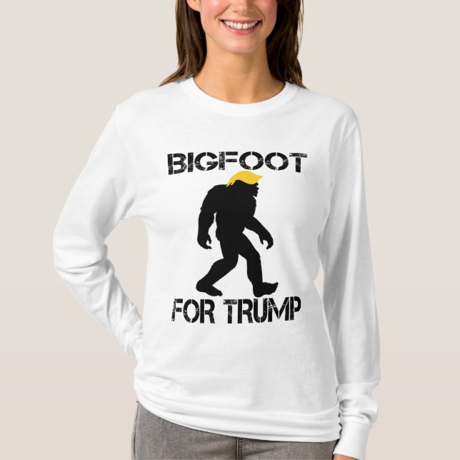 Camiseta Pé Grande Para As Eleições De Trump 2024 (Frente)