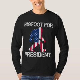 Camiseta Pé Grande Para Presidente Engraçado Pé Grande