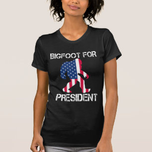 Camiseta Pé Grande Para Presidente Pé Grande Engraçado