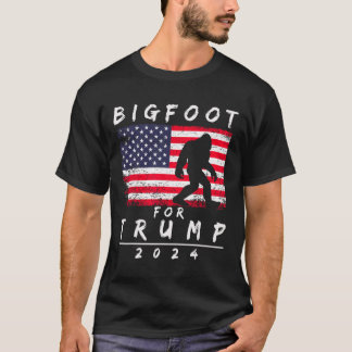 Camiseta Pé Grande Para Trump - Vote Trump Sasquatch Engraç