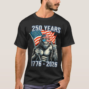 Camiseta Pé Grande Patriótico EUA 250 Anos 1776-2026