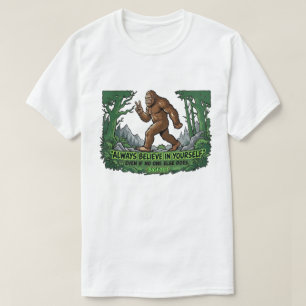 Camiseta Pé Grande Paz Acredite Em Si Mesmo Sasquatch Diver