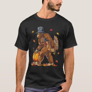 Camiseta Pé Grande Peregrino Turquia Pumpkin Engraçado Ação
