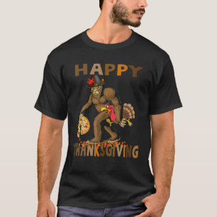 Camiseta Pé Grande Peregrino Turquia Pumpkin Feliz Ação