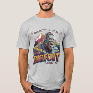 Camiseta Pé Grande: Respeite Os Locais