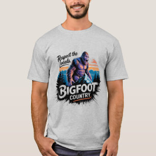 Camiseta Pé Grande: Respeite Os Locais