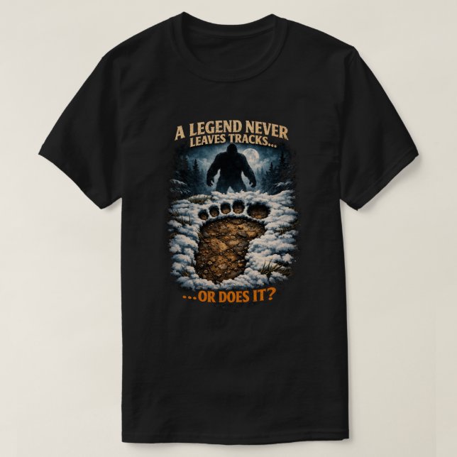 Camiseta Pé-grande Sasquatch (Frente do Design)