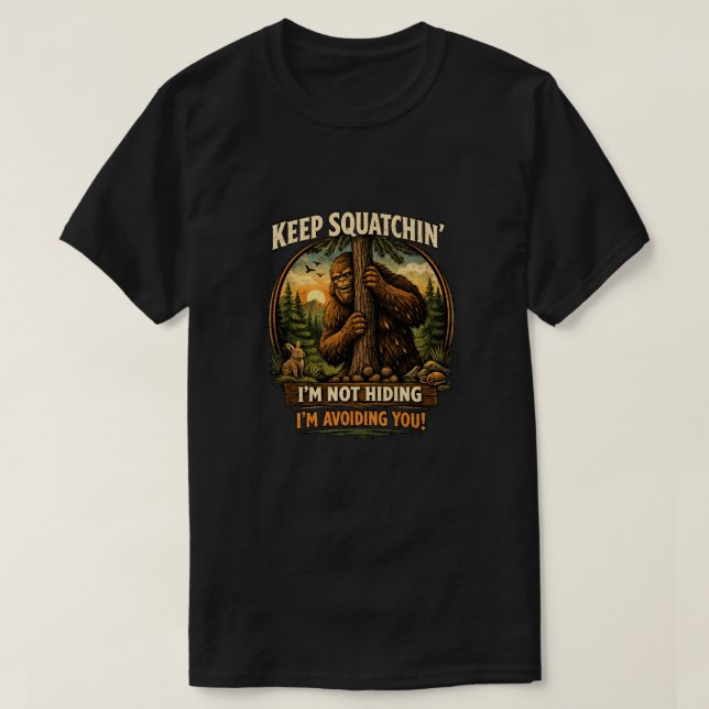 Camiseta Pé-grande Sasquatch (Frente do Design)