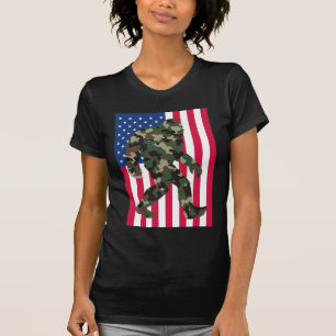 Camiseta Pé-grande Sasquatch Camuflagem