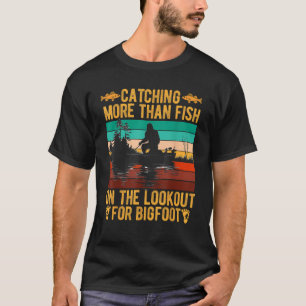 Camiseta Pé Grande Sasquatch Engraçado Pescaria Pescador Pa