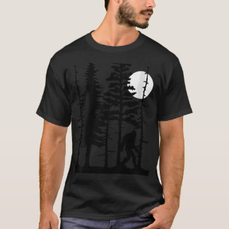 Camiseta Pé Grande se Escondendo na Floresta para Sasquatch