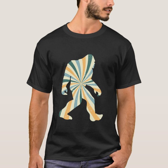 Camiseta Pé Grande Squatchy Estilo Retro 90 (Frente)
