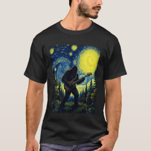 Camiseta Pé Grande Tocando Baixo Baixista Guitarrista Músic