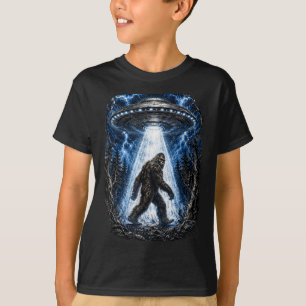 Camiseta Pé grande ufo alienígena abdução engraçado sasquat